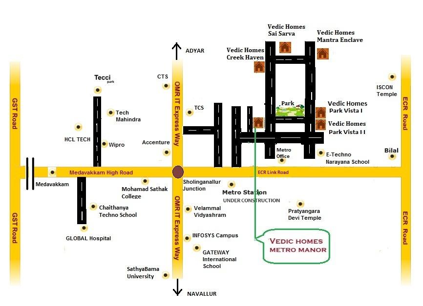 metro-manor Location Plan