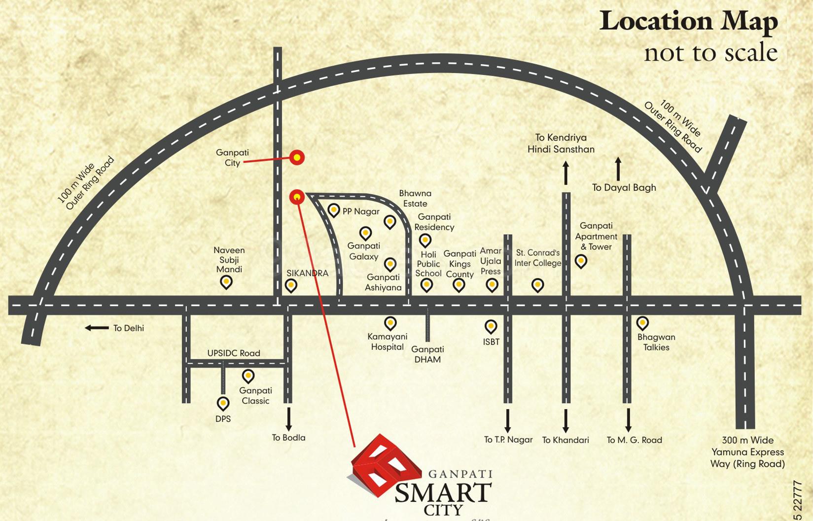 smart-city-samriddhi-comfort-homes Location Plan