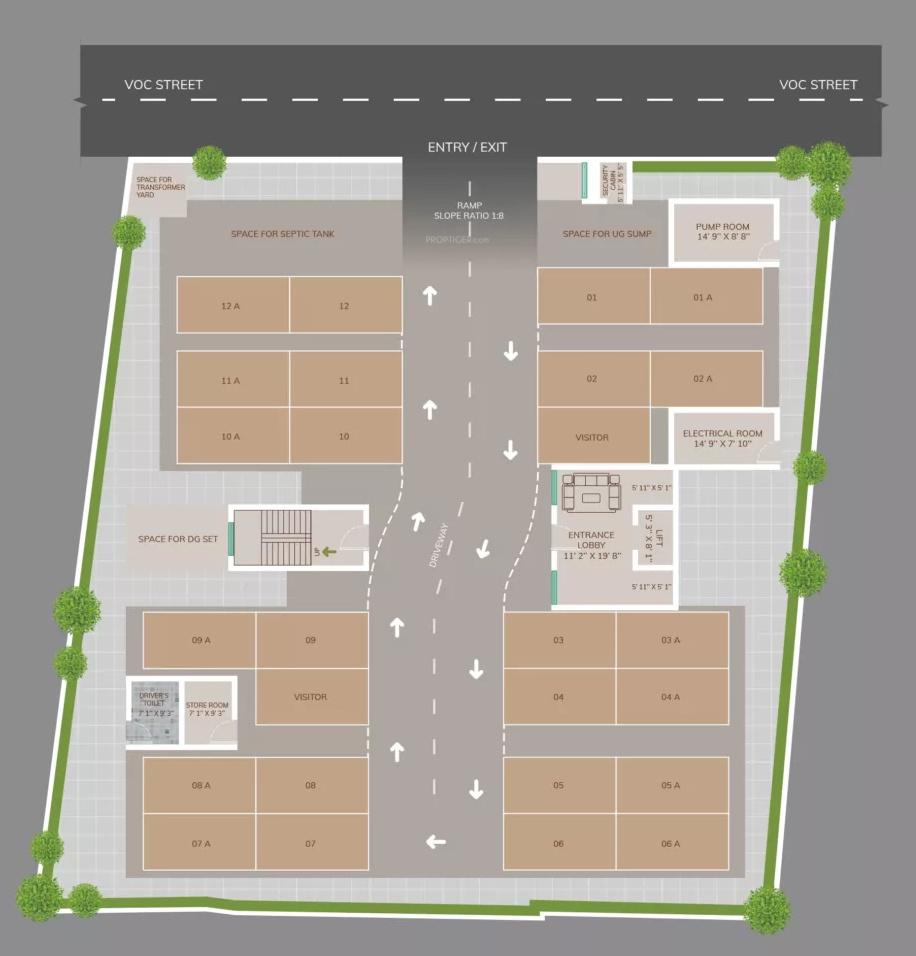 vivriti Arihant Vivriti Cluster Plan for ground Floor