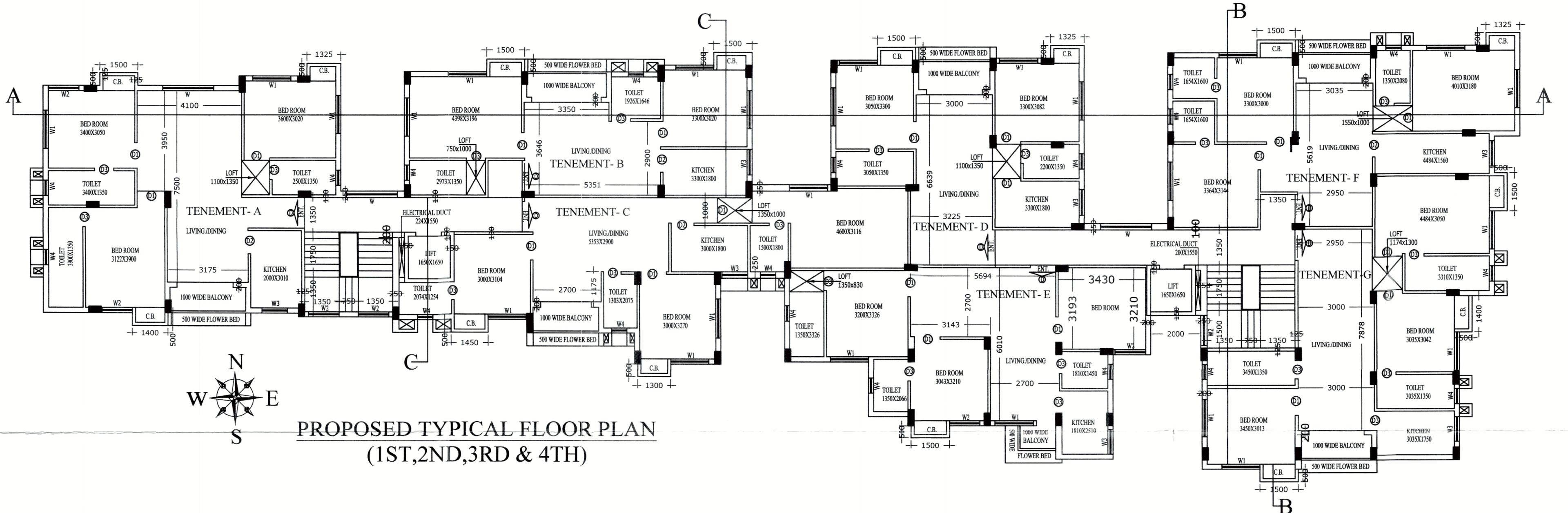 oriental-regency Oriental Regency Cluster Plan from 1st to 4th Floor