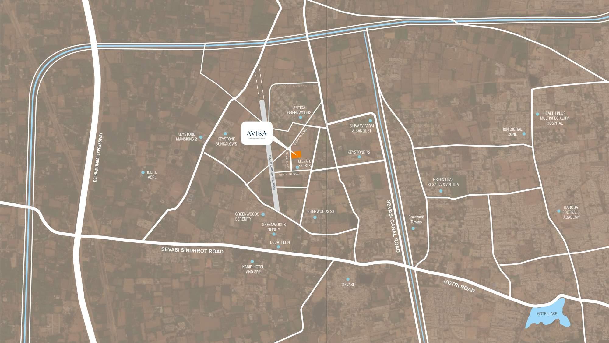 avisa Location Plan