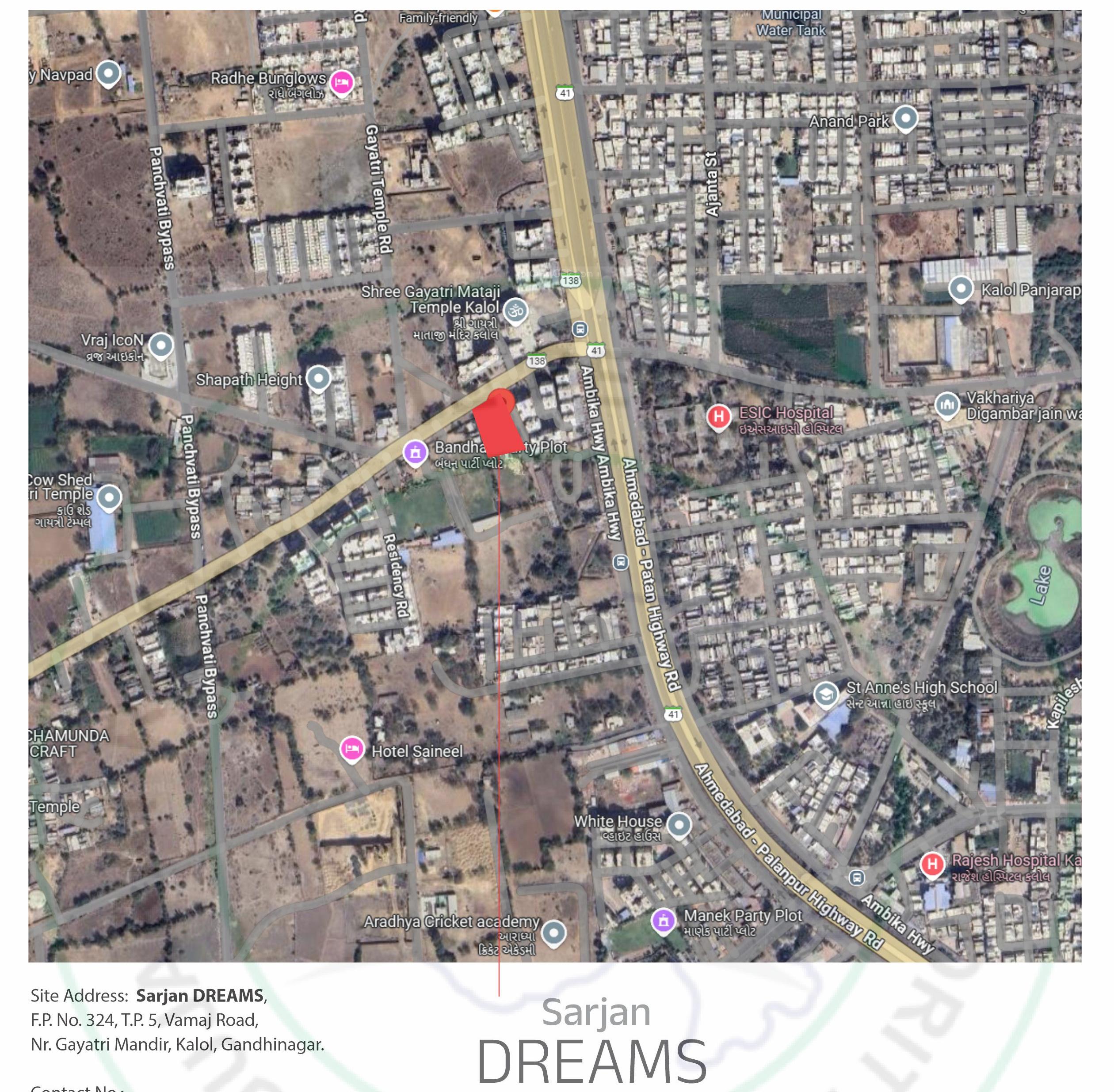 dreams Location Plan