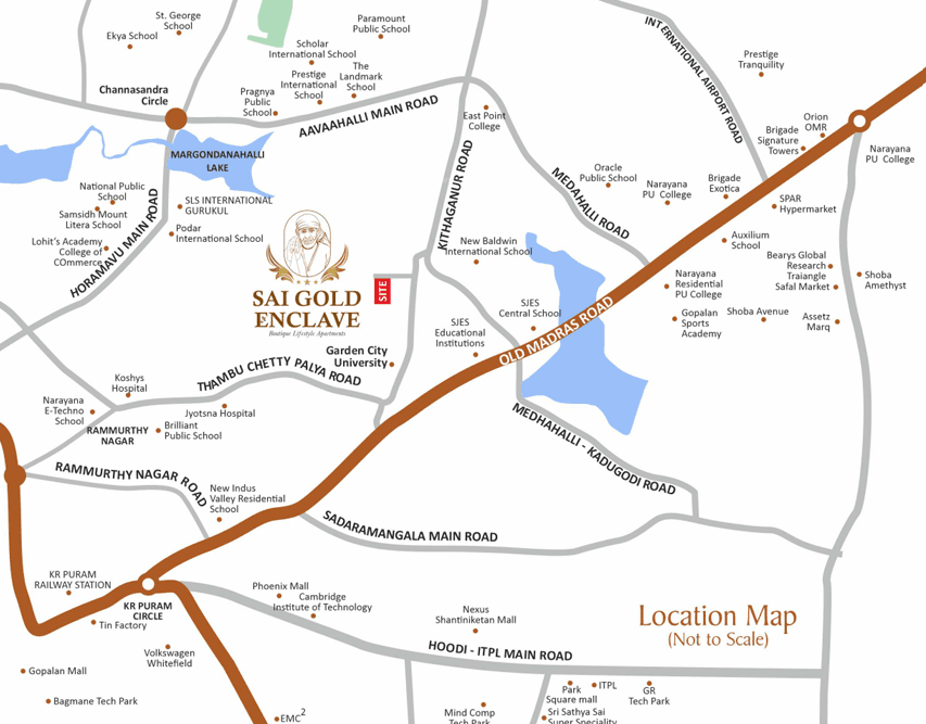 sai-gold-enclave Location Plan