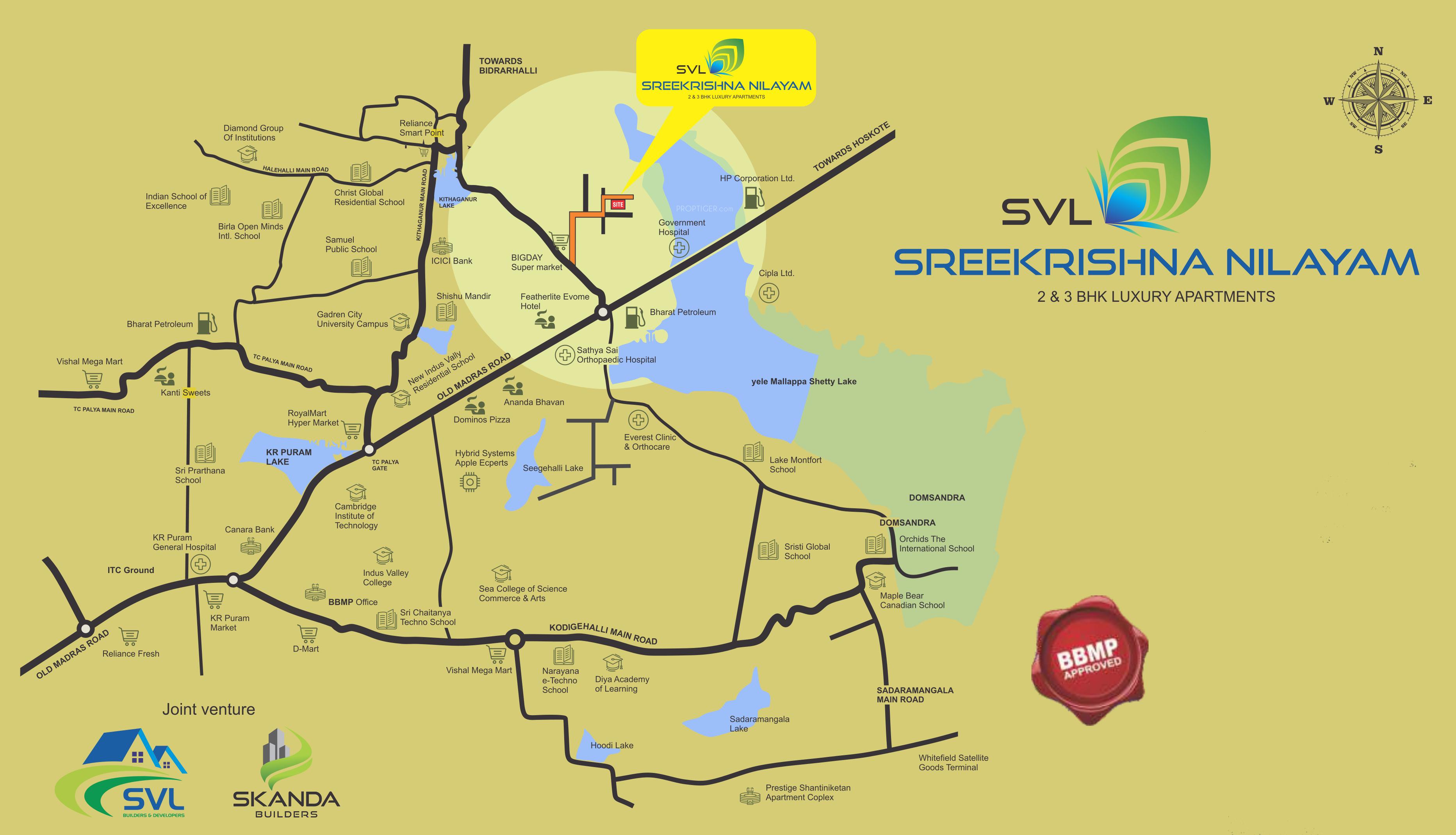 sreekrishna-nilayam Location Plan
