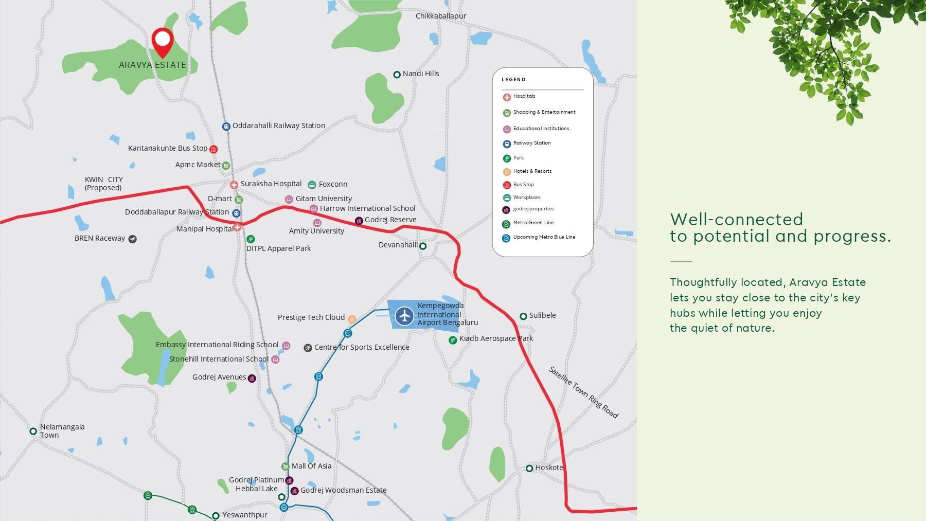 aravya-estate Location Plan