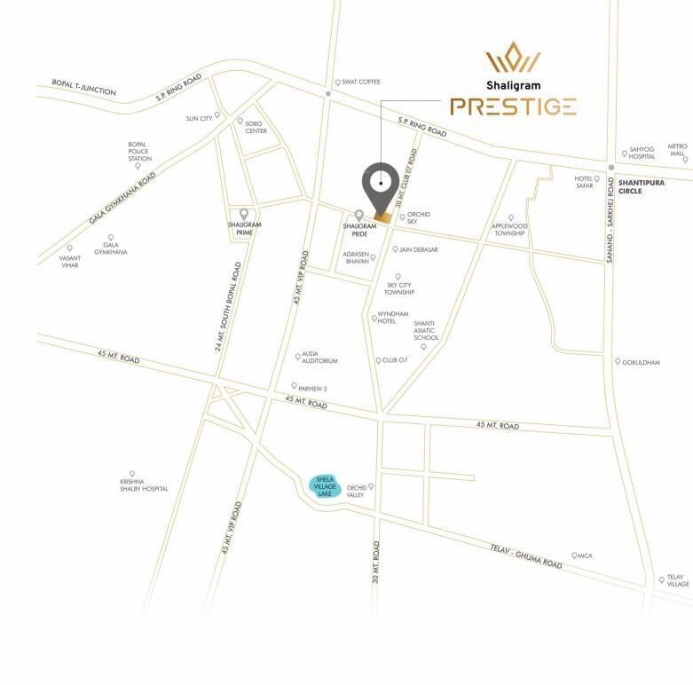 shaligram-prestige Location Plan