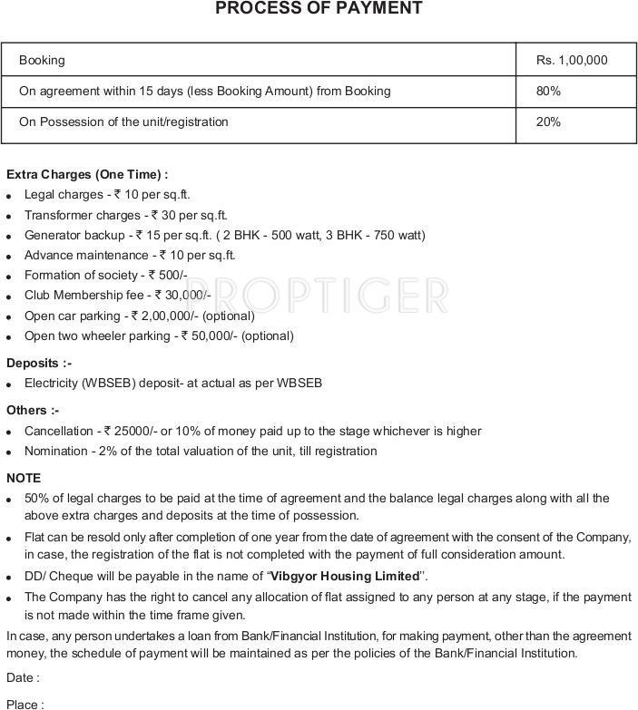 Images for Payment Plan of Vibgyor Mira Garden
