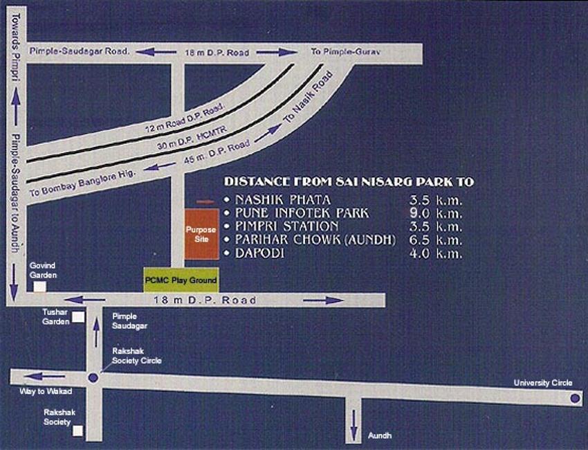 Images for Location Plan of Wadhwani Constructions Mayureshwar Sai Nisarg Park