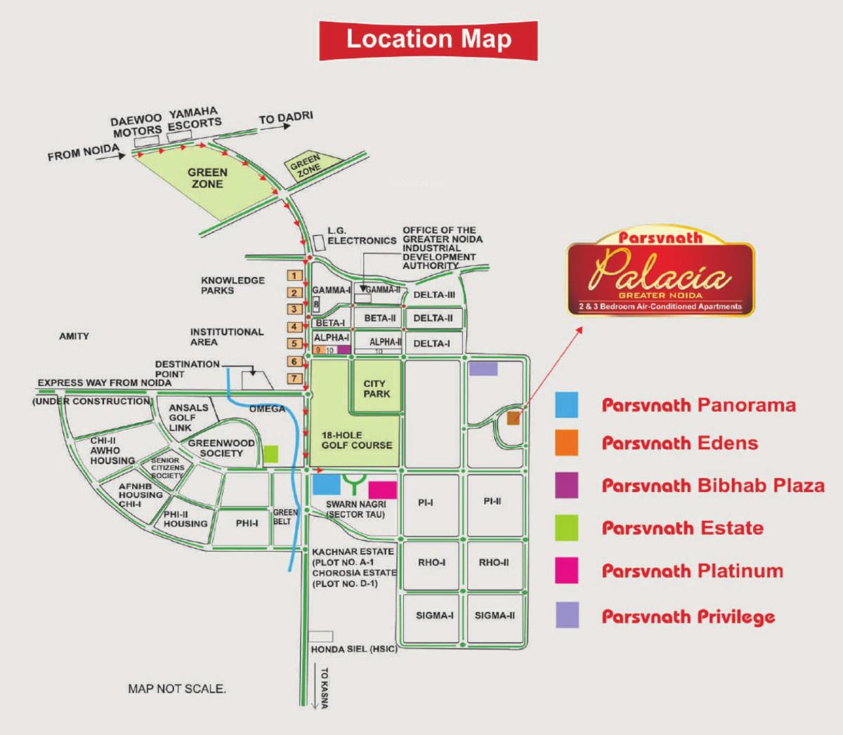 palacia-phase-1 Images for Location Plan of Parsvnath Palacia