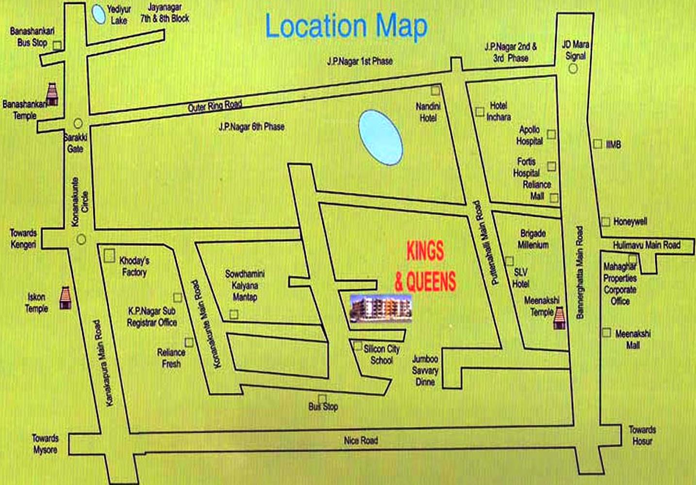 kings-and-queen Location Plan