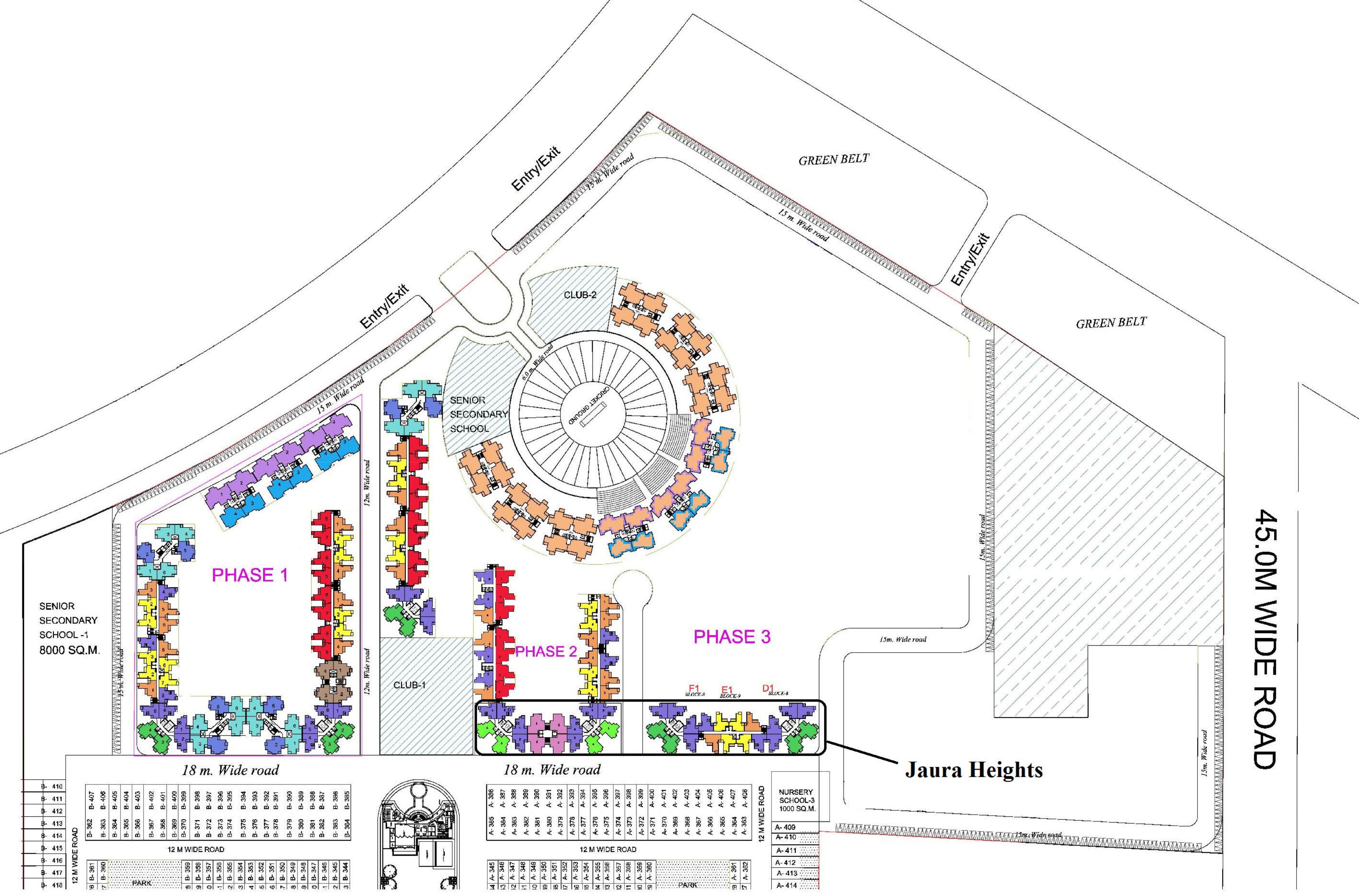 Images for Site Plan of Amrapali Jaura Heights