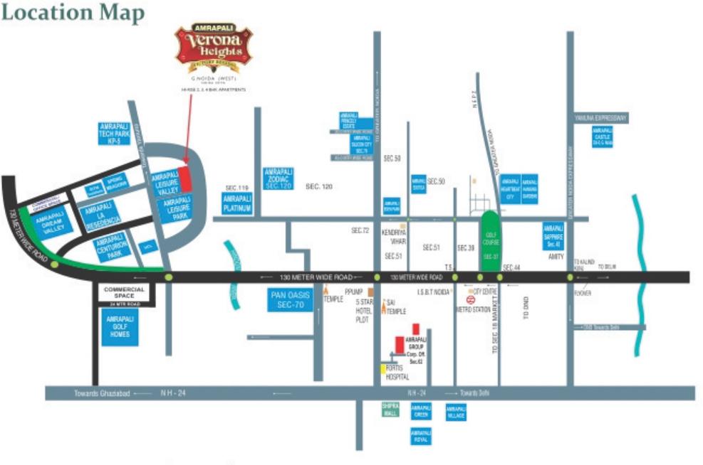 Images for Location Plan of Amrapali Jaura Heights