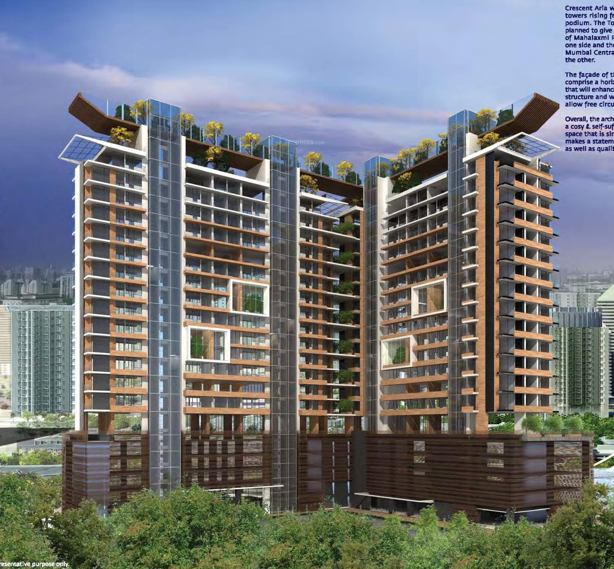 aria Images for Elevation of Crescent Aria