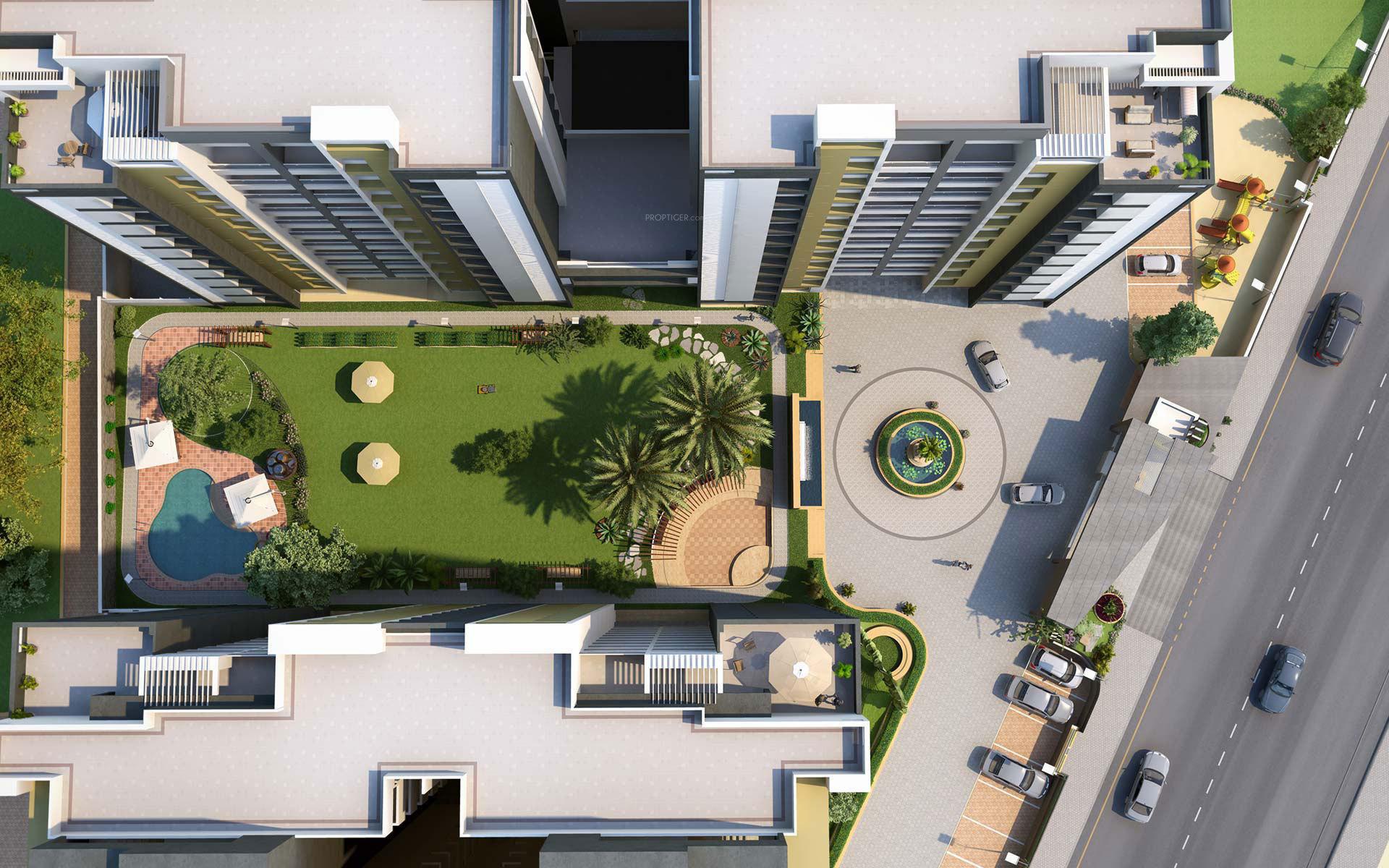 skyline Images for Elevation of Satyam Developers Skyline