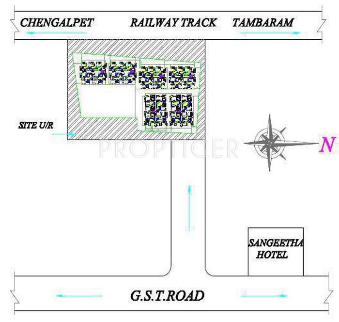 Images for Location Plan of KNR Abirami Webster Village