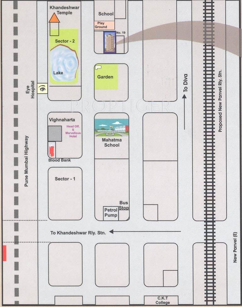 millennium-group mangalmurti Location Plan