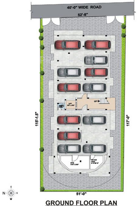 swathi-builders subhadra Subhadra Cluster Plan for Ground Floor