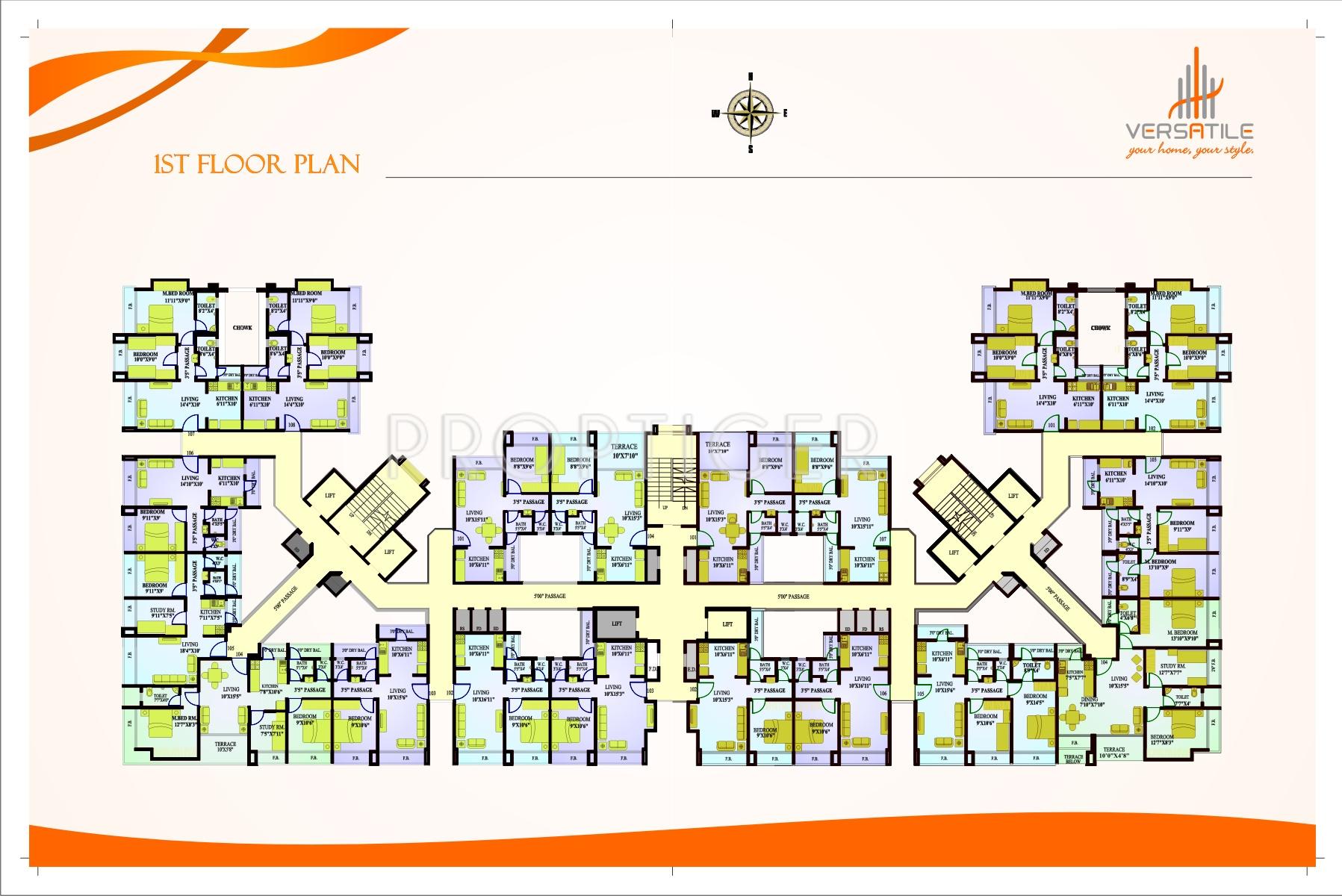 omkar-heights Images for Cluster Plan of Versatile Omkar Heights