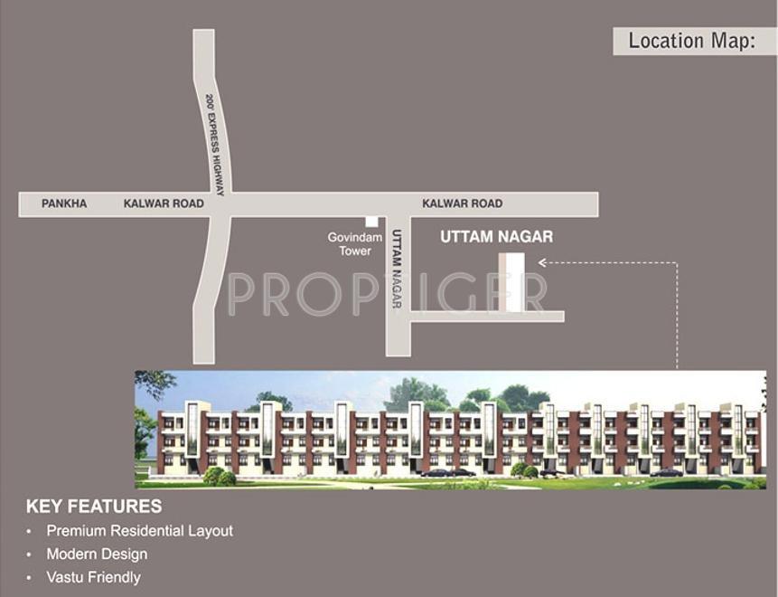 jyoti-enclave Location Plan