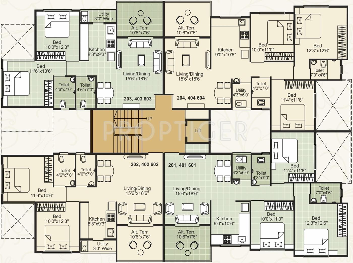 Images for Cluster Plan of Ravi Ashmika Heights