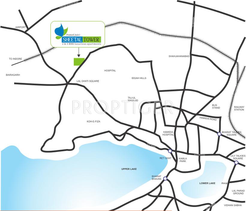sheetal-tower Images for Location Plan of Shri Parasnath Builders and Developers Sheetal Tower