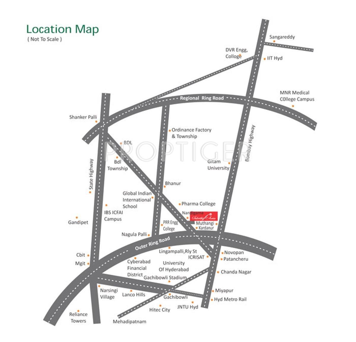 Images for Location Plan of Subhagruha Projects Sukrithi Aria