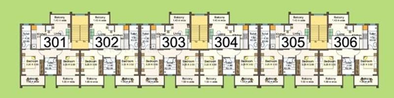 Aquarius Kda Developers Four Seasons Phase III Cluster Plan 3rd Floor