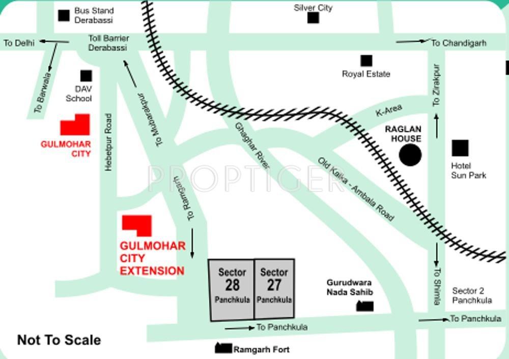 Images for Location Plan of Raglan Gulmohar City Extension Appartment