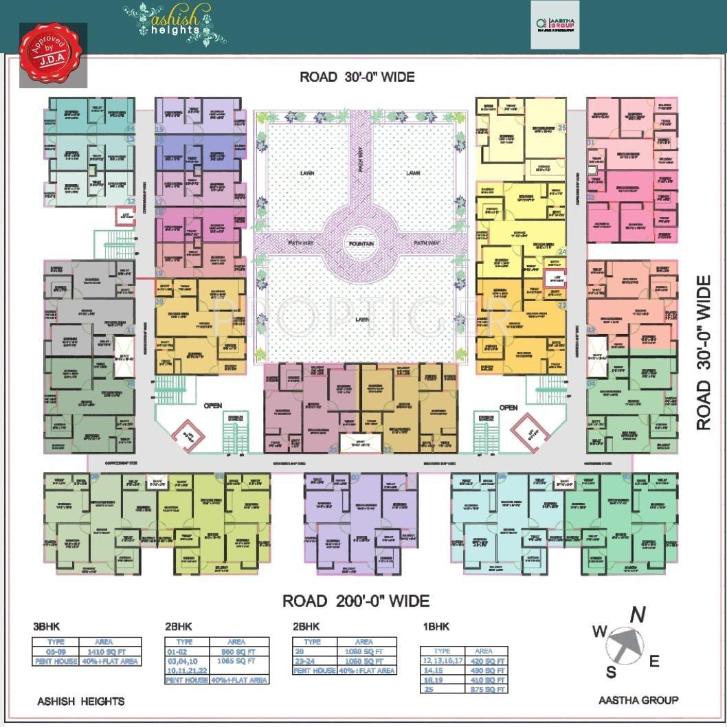 Images for Cluster Plan of Aastha Group Ashish Heights