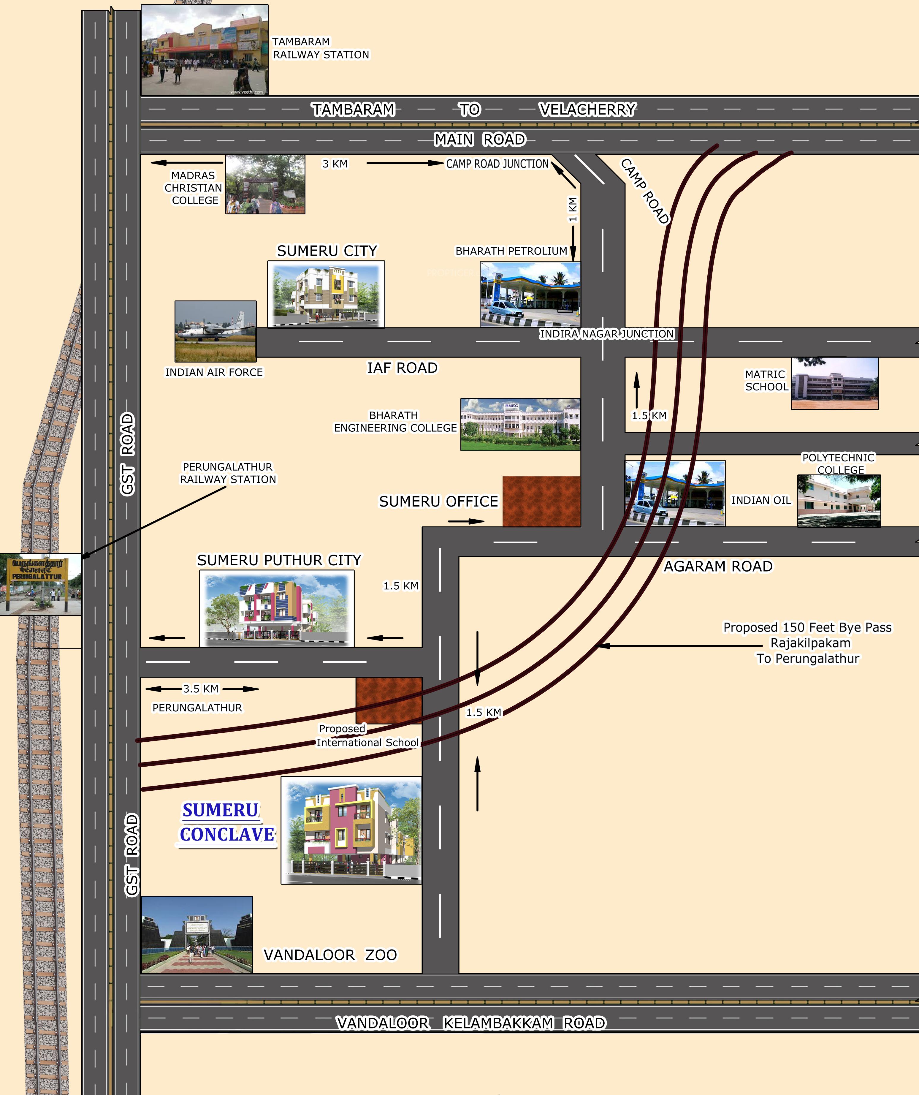 puthur-city Images for Location Plan of Sumeru Puthur City