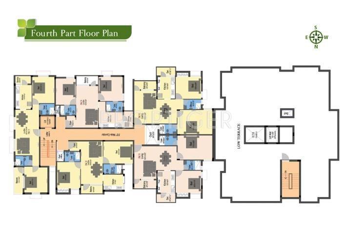 Darshan Foundation Gokulam Cluster Plan of 4th Floor