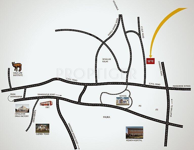 Rhombus Infrastructure The Prakriti Heights Location Plan