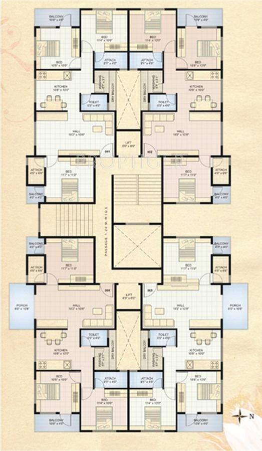 shree-ganesh-constructions aastha Aastha Cluster Plan for 7th Floor