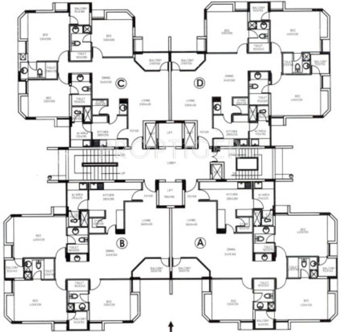 Images for Cluster Plan of Pioneer Swapnil Apartments
