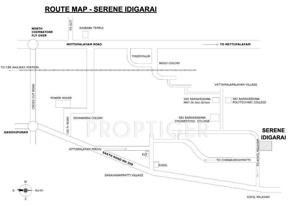 Images for Location Plan of Covai Serene Idigarai Villa