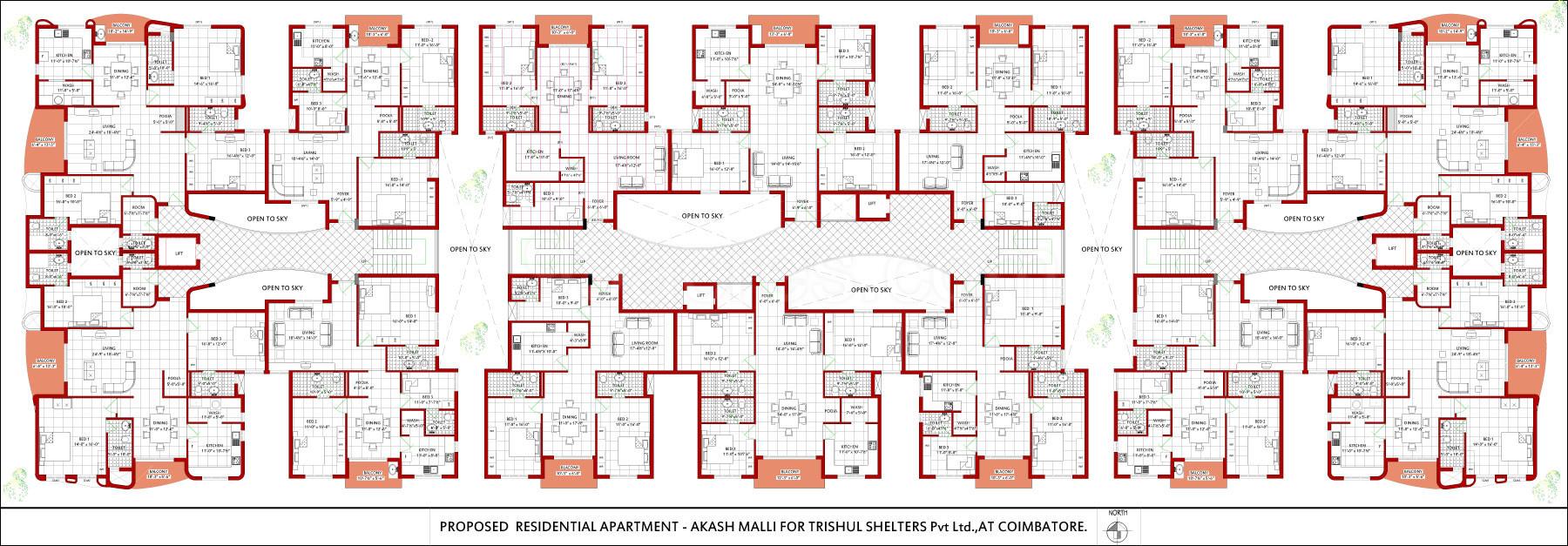 Images for Cluster Plan of Trishul Shelters Pvt Ltd Akash Malli
