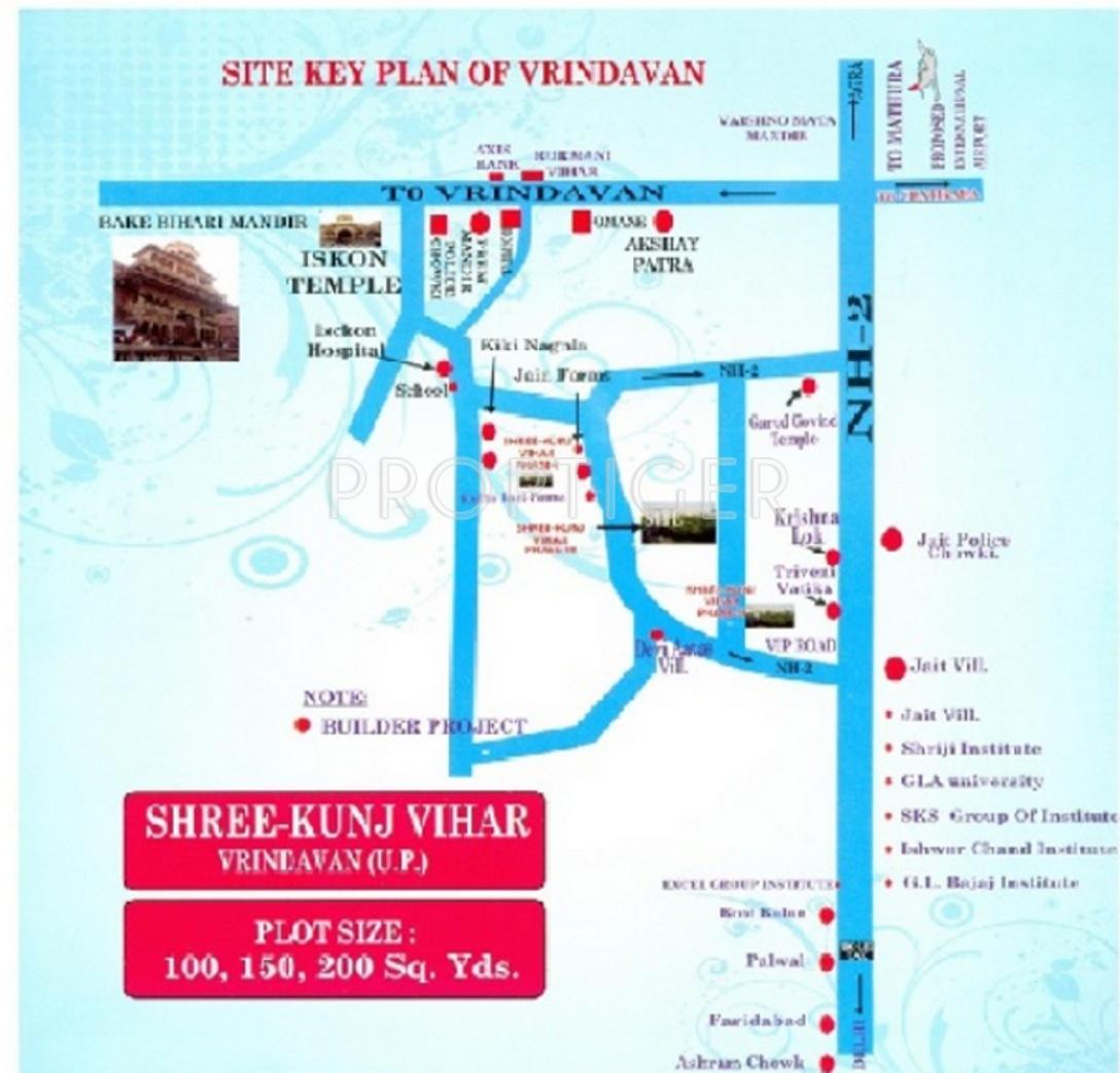 maurya-builders-and-developers shree-kunj-vihar-ii Location Plan