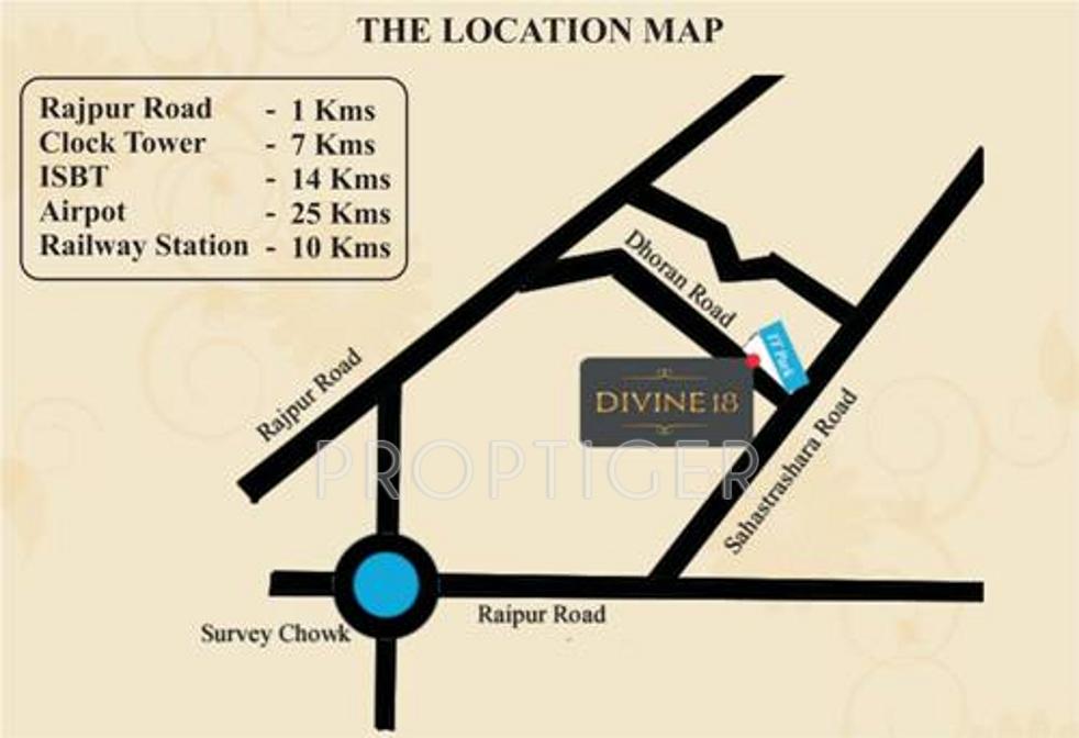 dd-developers divine-18 Location Plan