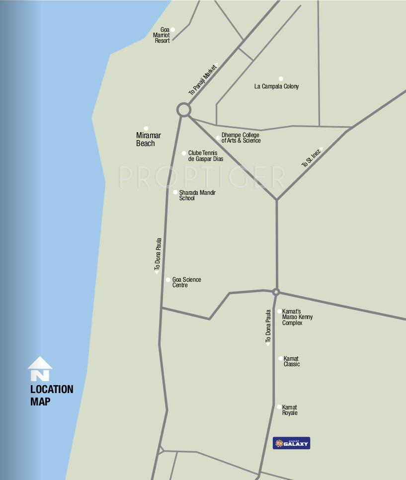 galaxy Images for Location Plan of Kamat Construction Pvt Ltd Galaxy