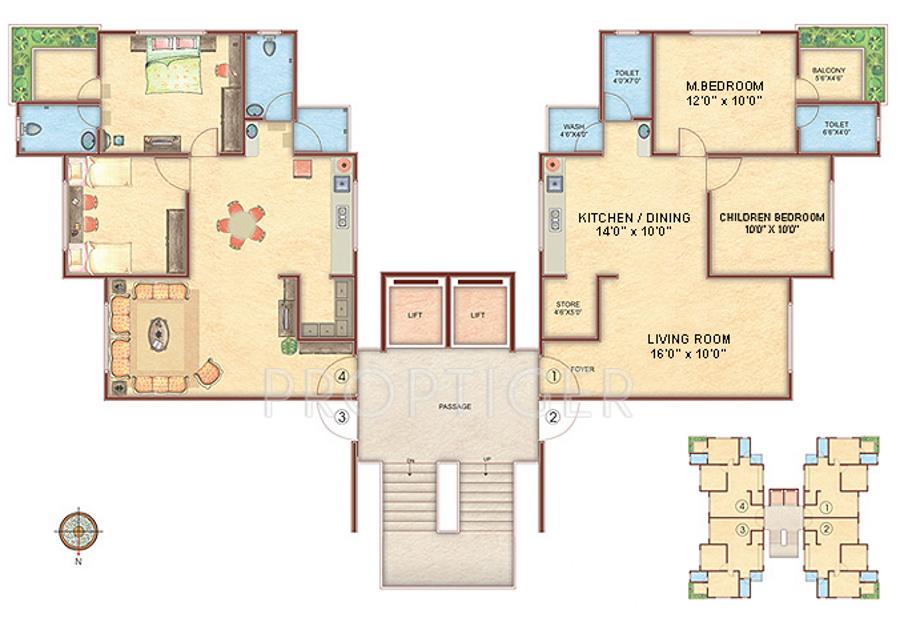 Images for Cluster Plan of Happy Home Princess House