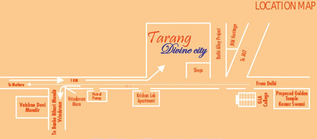 divine-city-villas Location Plan