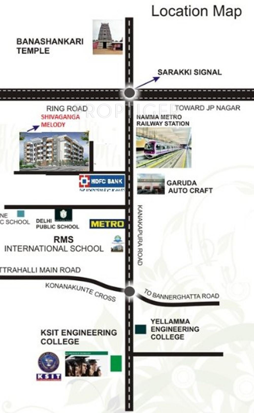melody Images for Location Plan of Shivaganga Melody