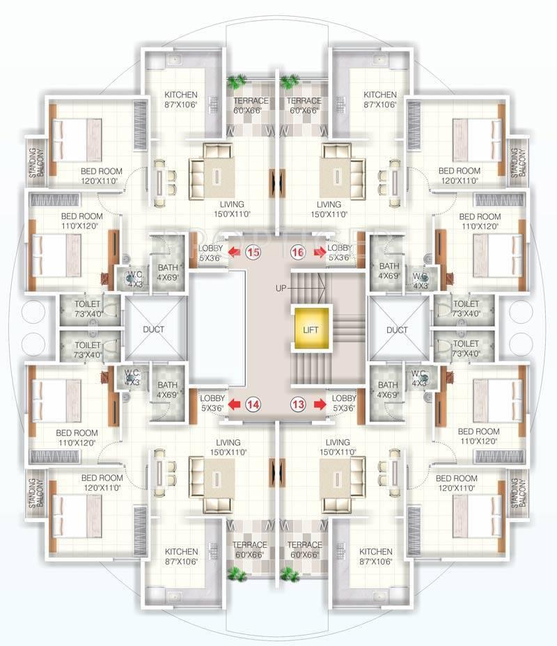 Images for Cluster Plan of Advait Swanand Apartment