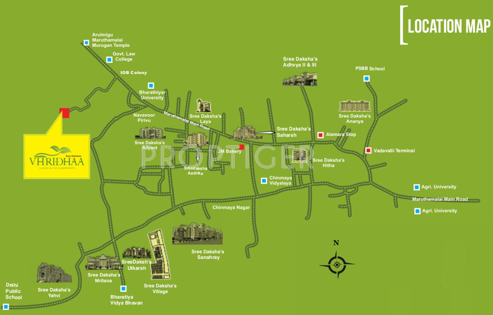 Images for Location Plan of Sree Daksha Vhridhaa Apartment