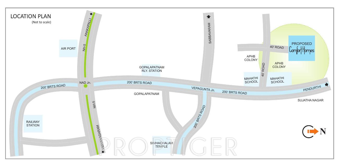 comfort-homes Images for Location Plan of KSR Comfort Homes