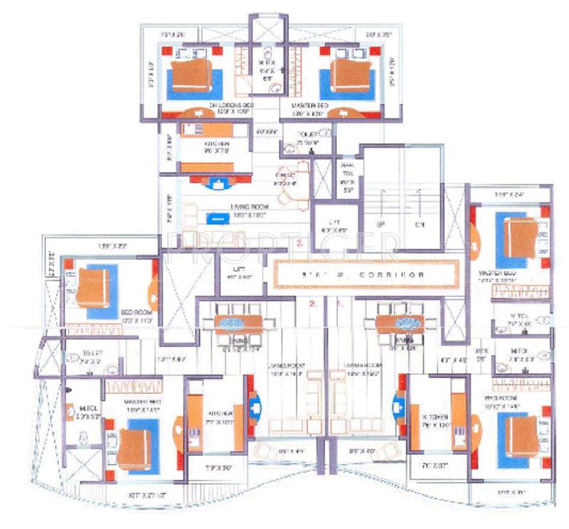 Images for Cluster Plan of Leo Sarvodaya Apartment