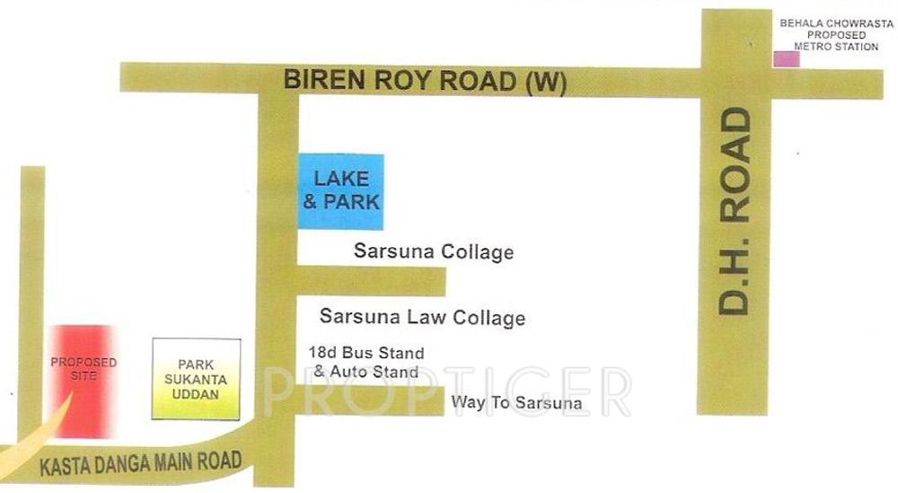 raghuvar-developers-private-limited enclave Location Plan