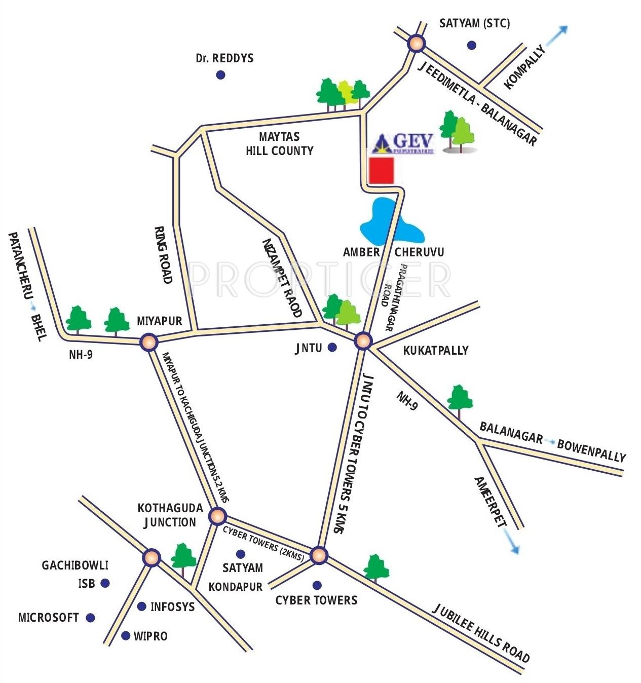 Images for Location Plan of Pragathi And Tulasi
