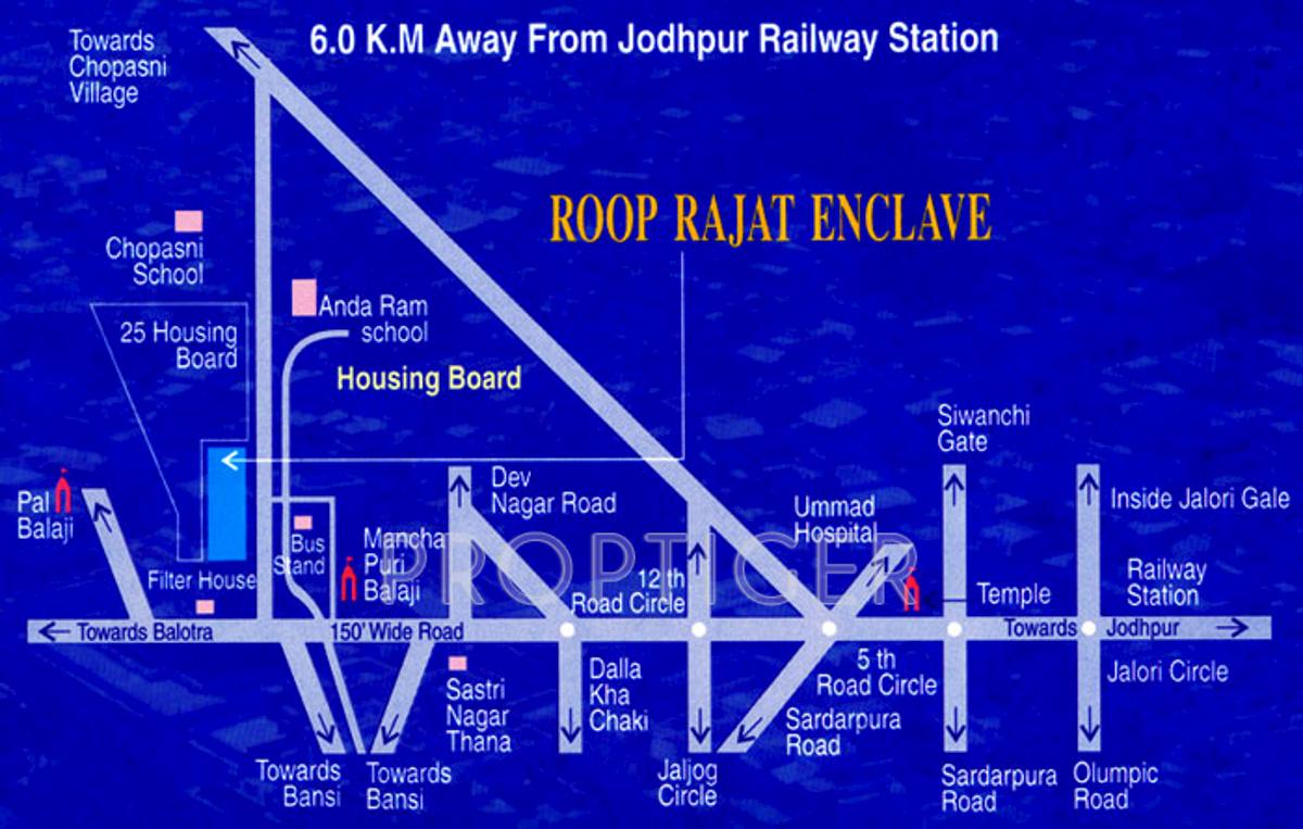 karni-banshi-group roop-rajat-enclave Location Plan