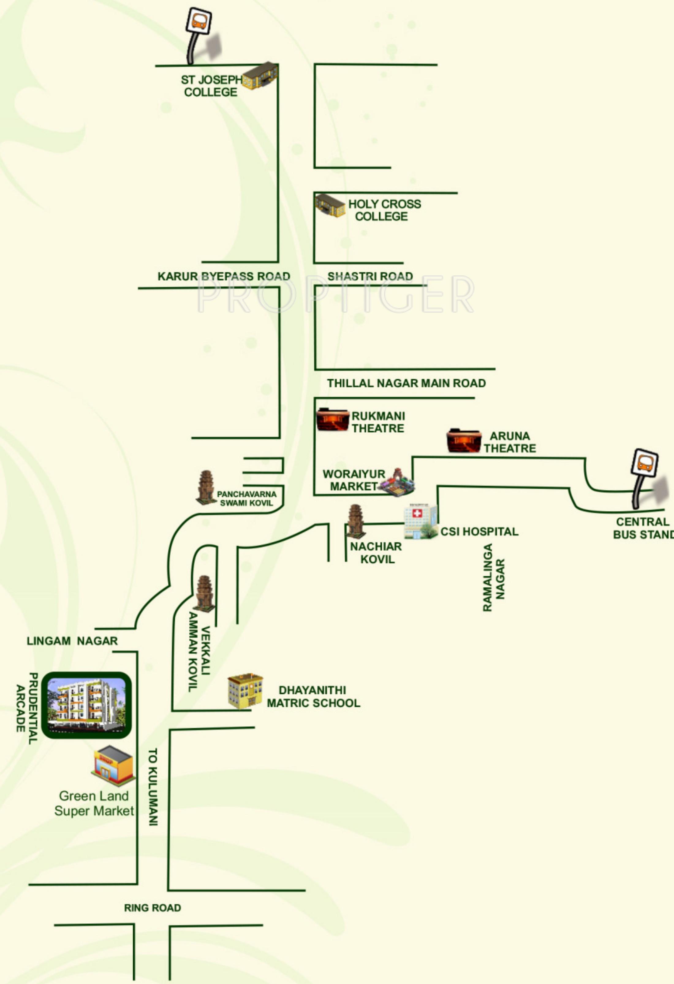 prudential-homes-&-property-developers arcade Location Plan